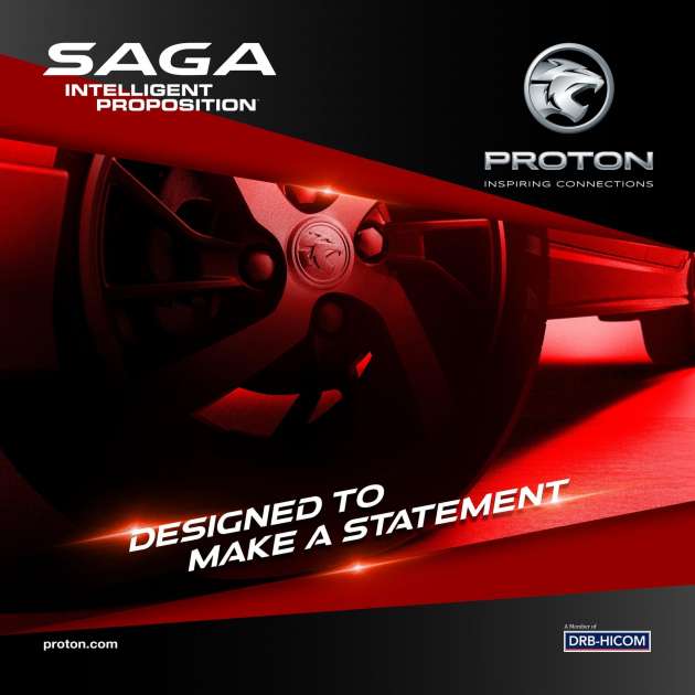 2022 Proton Saga MC2 teased before May 12 launch – “four-spoke” alloy wheels, circular badge shown