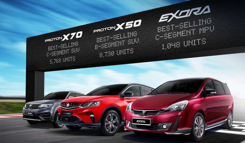 Proton X50, X70, Exora top their respective SUV and MPV segments in sales, year-to-date April 2022 1460191