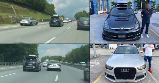 Polis tahan pemandu Audi A4, Toyota Wish kerana memandu secara merbahaya — lesen akan digantung?
