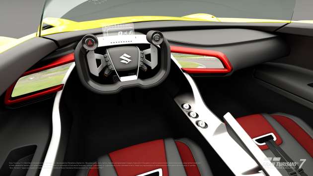Suzuki Vision Gran Turismo in <em>GT7</em> – AWD hybrid Swift Sport roadster with Hayabusa engine, 435 PS, 970 kg!