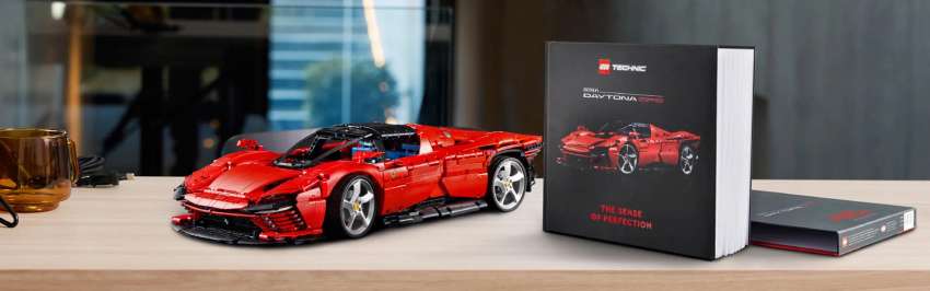 Lego Technic Ferrari Daytona SP3 set officially announced with limited edition coffee table book 1459487