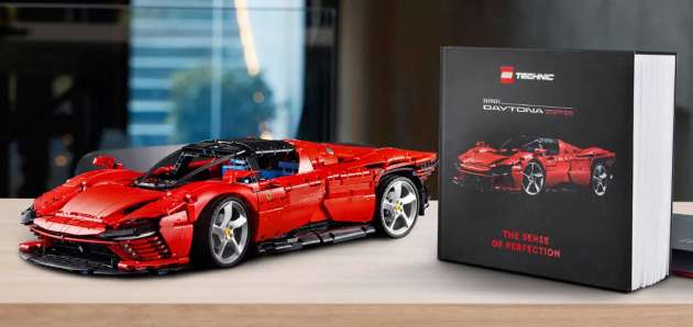 Lego Technic Ferrari Daytona SP3 set officially announced with limited edition coffee table book