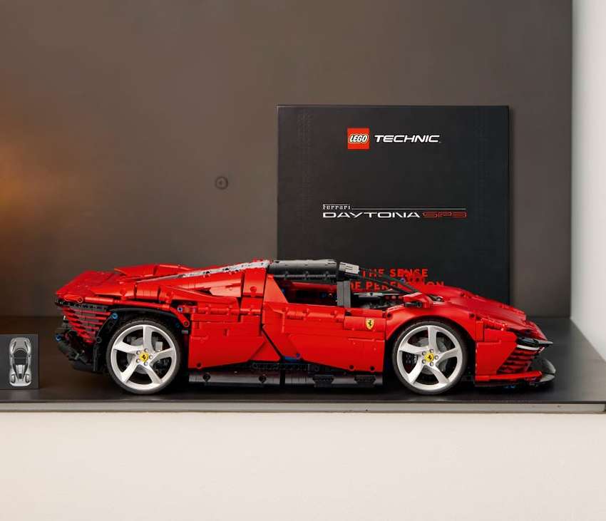 Lego Technic Ferrari Daytona SP3 set officially announced with limited edition coffee table book 1459496