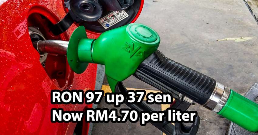 Petrol price in Malaysia hits all-time high – RON97 up 37 sen to RM4.70 per litre in May 2022 week five update 1459989