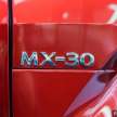 Mazda MX-30 EV diperkenalkan di Malaysia — varian Mid dan High, serahan pada Q4, harga dari RM199k
