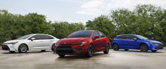 2023 Toyota Corolla for US market – very minor design changes hide new AWD hybrid, infotainment, safety kit