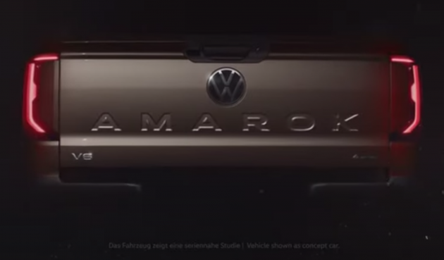 2023 Volkswagen Amarok pick-up truck – new Ford Ranger-derived 12-inch portrait touchscreen shown