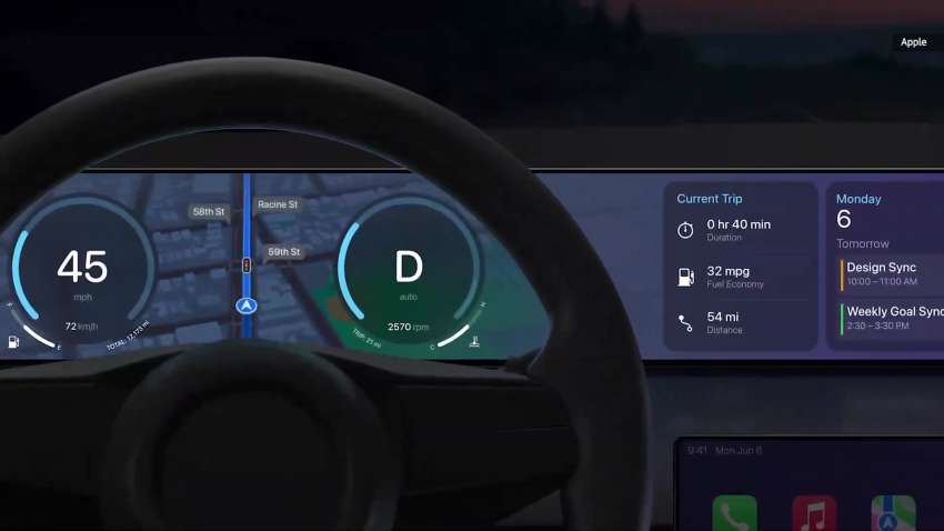 Next-gen Apple CarPlay previewed – multi-screen support, deeper vehicle integration; Apple Car UI? 1465431