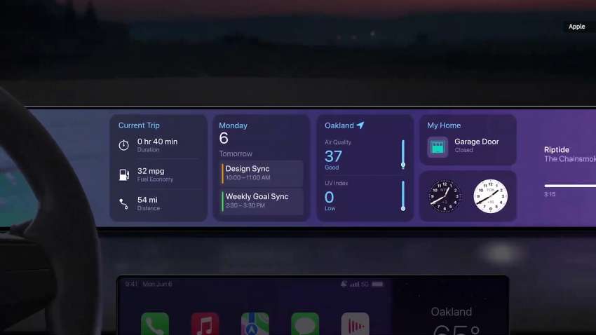 Next-gen Apple CarPlay previewed – multi-screen support, deeper vehicle integration; Apple Car UI? 1465432