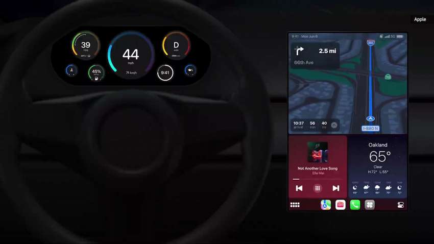 Next-gen Apple CarPlay previewed – multi-screen support, deeper vehicle integration; Apple Car UI? 1465437