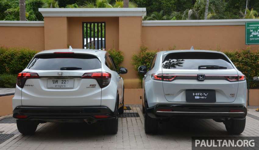Honda HR-V 2022 vs 2021 – new RV compared to old RU generation, side-by-side gallery of both SUVs 1467642