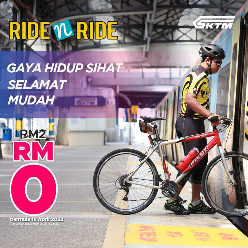Bicycles can now be brought into KTM Komuter trains for free, previous ‘Ride n Ride’ RM2 fee waived 1477501