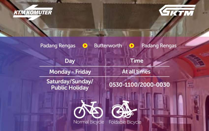 Bicycles can now be brought into KTM Komuter trains for free, previous ‘Ride n Ride’ RM2 fee waived 1477504