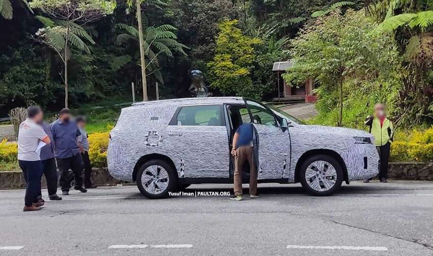 2023 Proton X90 spotted being benchmarked against Mazda CX-8 and Kia Carnival up Genting Highlands 1473520