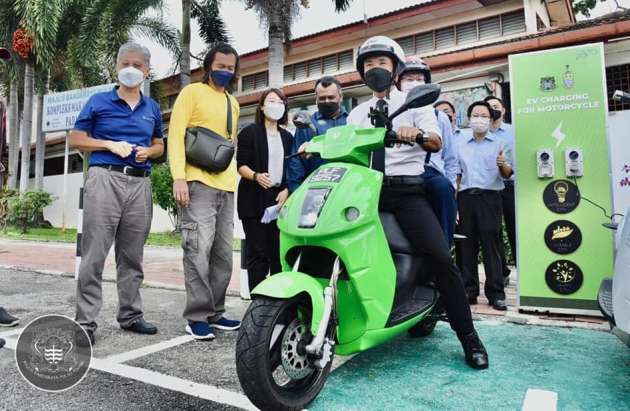 Penang introduces e-motorcycle charging stations – free for public use, nine locations across the island