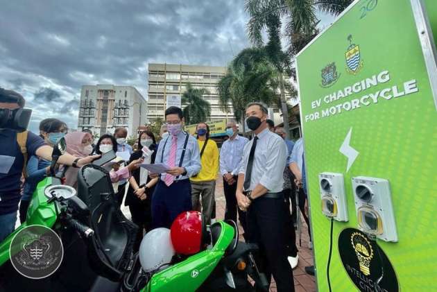 Penang introduces e-motorcycle charging stations – free for public use, nine locations across the island