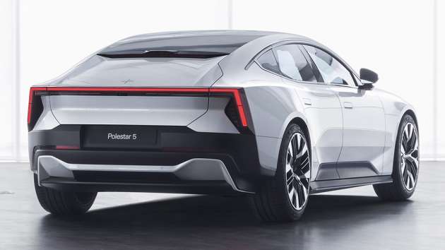 Polestar 3 and 5 show rear ends, 4 SUV coupé teased – EVs to get dual-motor AWD and 600 km WLTP range?