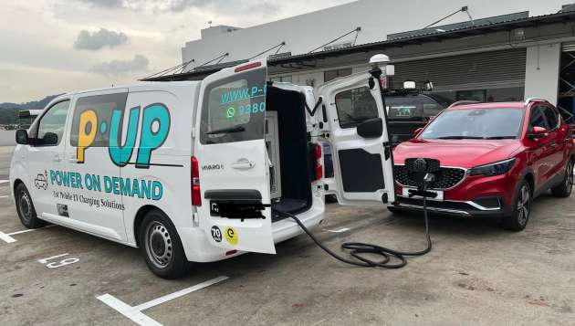 Lancement du service mobile de recharge rapide DC pour les véhicules électriques à Singapour – Power Up Tech vans avec chargeurs de 50 kW