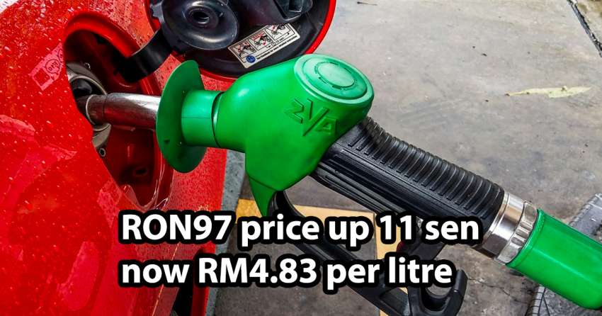 RON97 petrol in Malaysia hits new all-time high – now up 11 sen to RM4.83 per litre for June 2022 week three 1470258