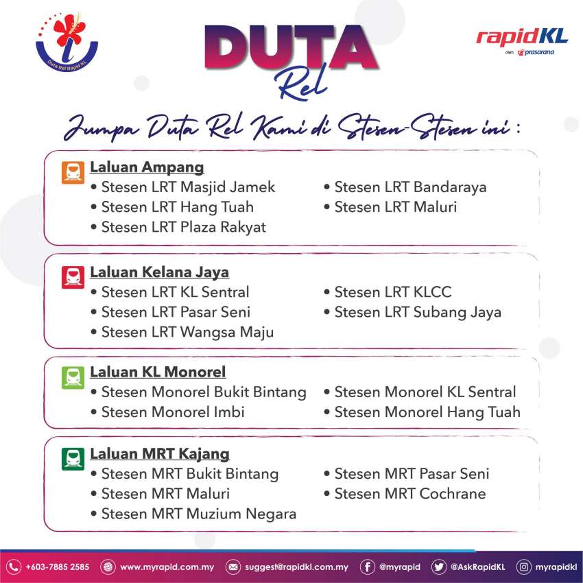 Rapid KL’s ‘Duta Rel’ rail ambassadors now at 19 train stations to share updates, note down complaints Image #1473326