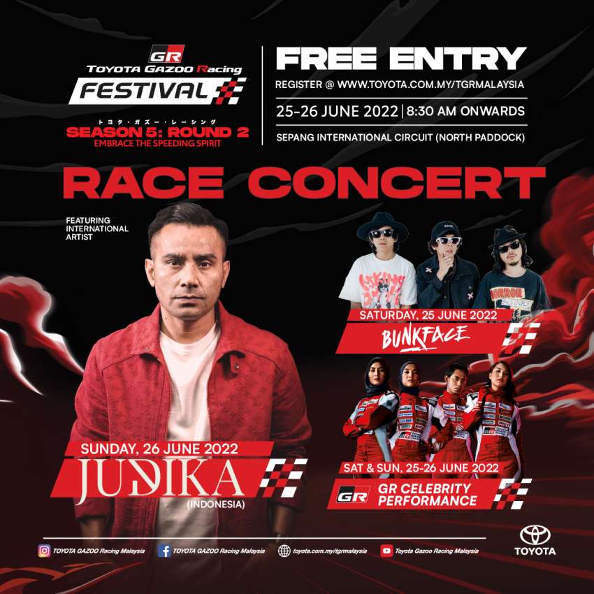 Toyota Gazoo Racing Festival kembali boleh ditonton di litar pada pusingan kedua musim ke-5, 25-26 Jun ini 1467461