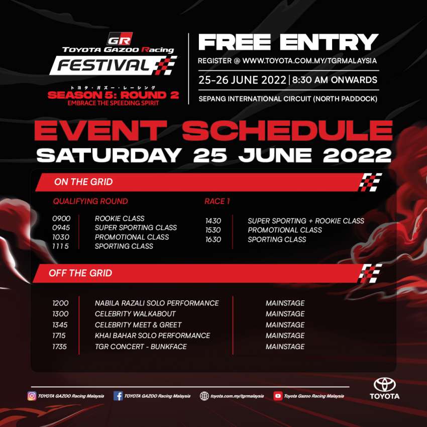 Toyota Gazoo Racing Festival Season 5 returns to Sepang fr June 25-26, attendance re-opened to public 1467350