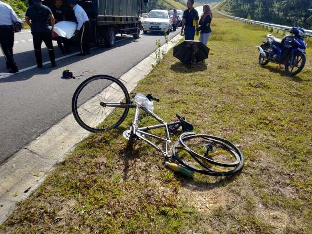 Cyclist killed in accident on Jalan Temiang-Pantai