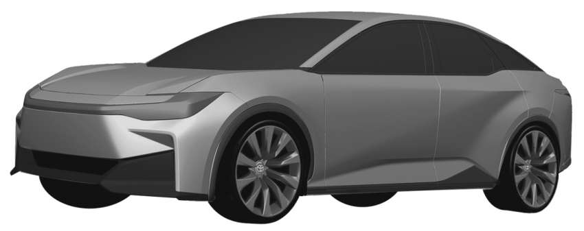 Toyota bZ5 EV sedan design revealed in bZ SDN patent 1471908