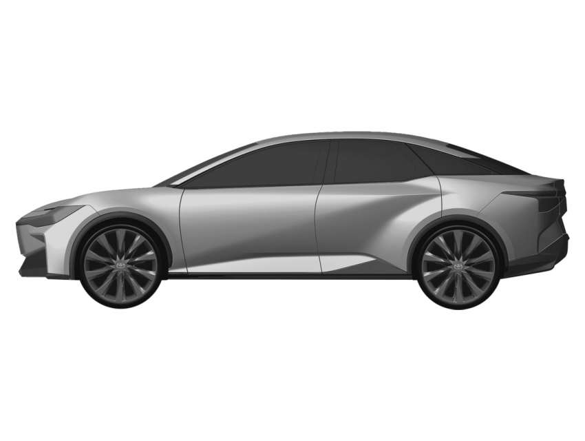 Toyota bZ5 EV sedan design revealed in bZ SDN patent 1471912