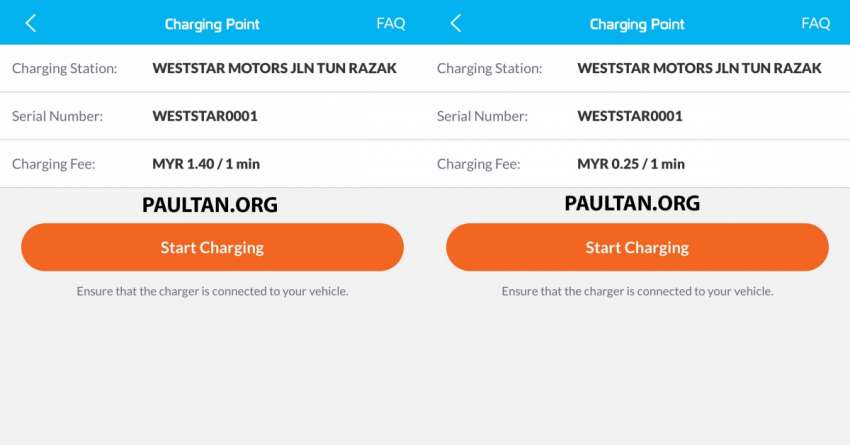 Weststar DCFC on Jalan Tun Razak now on ChargEV – 60 kW DC fast charger listed at RM1.40 per minute 1476135