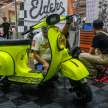 Two electric Vespa scoots for lucky draw prizes at 2022 Art of Speed Kustom and Kulture show, Serdang