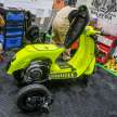 Two electric Vespa scoots for lucky draw prizes at 2022 Art of Speed Kustom and Kulture show, Serdang
