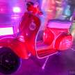 Two electric Vespa scoots for lucky draw prizes at 2022 Art of Speed Kustom and Kulture show, Serdang