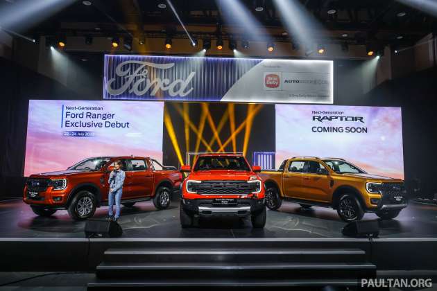 Ford Ranger 2022 dilancarkan di Malaysia — tujuh varian, bermula dari RM109k; Raptor ditunjuk, tiba Q4