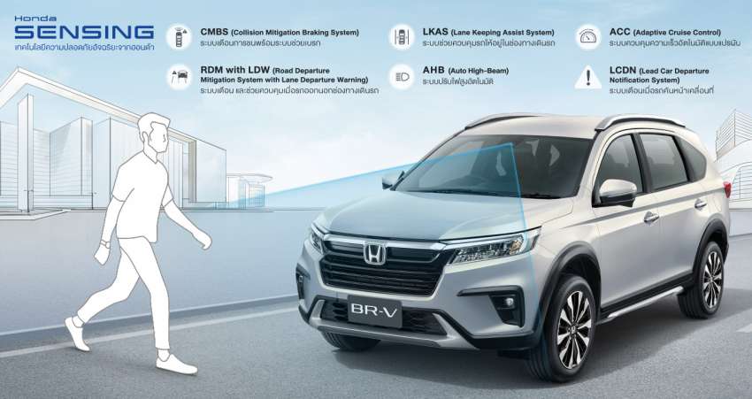 2022 Honda BR-V for Thailand – 7-seat MPV; 121 PS 1.5L NA, CVT; standard Honda Sensing, fr RM113k est 1490016
