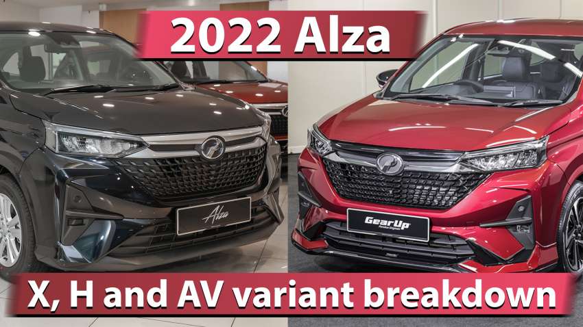 2022 Perodua Alza X, H and AV variant breakdown – a video guide on which of the MPV’s 3 grades to buy 1487488