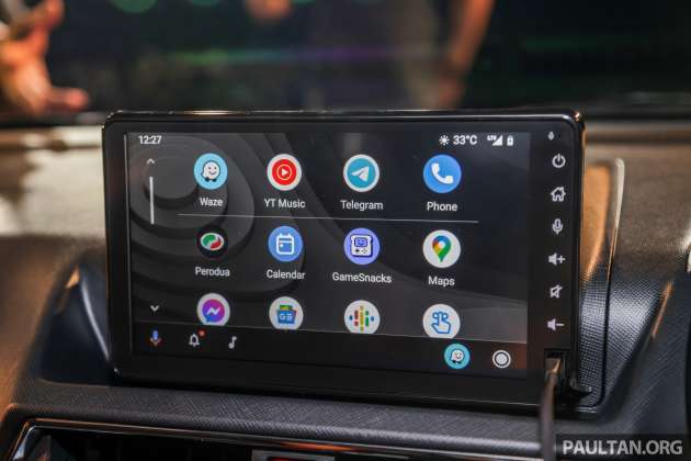Perodua Alza 2022 varian AV dapat Android Auto