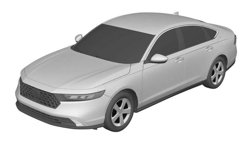 Honda Accord 2023 – lukisan paten terdedah; masih berbentuk fastback, rekaan lebih matang dan garang 1482786