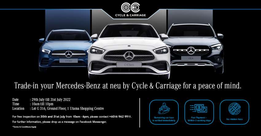 Trade in your used Mercedes-Benz with total peace of mind at neu by Cycle & Carriage this weekend [AD] 1490757