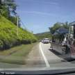 VIDEO: Police escorting luxury cars on trucks caught on camera overtaking dangerously on a double line