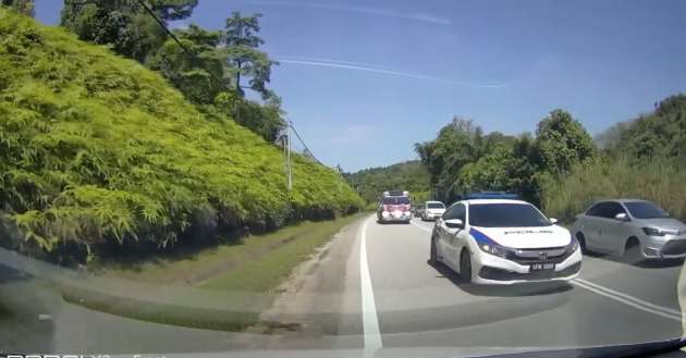 PDRM explains video of police escort overtaking on double line – they have authorisation, gave warning