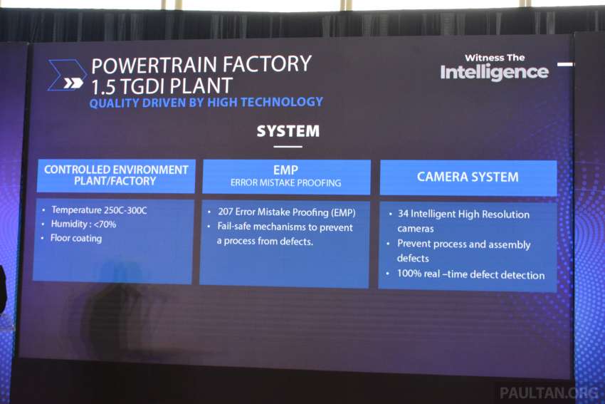 Proton launches 1.5L TGDi engine plant in Tg Malim – 180k capacity; first outside of China; 47% automation 1480146