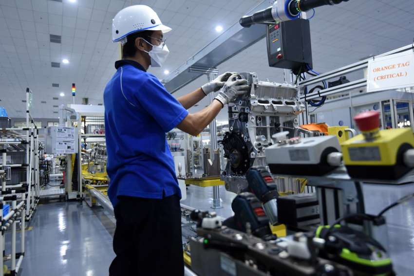 Proton launches 1.5L TGDi engine plant in Tg Malim – 180k capacity; first outside of China; 47% automation 1480118