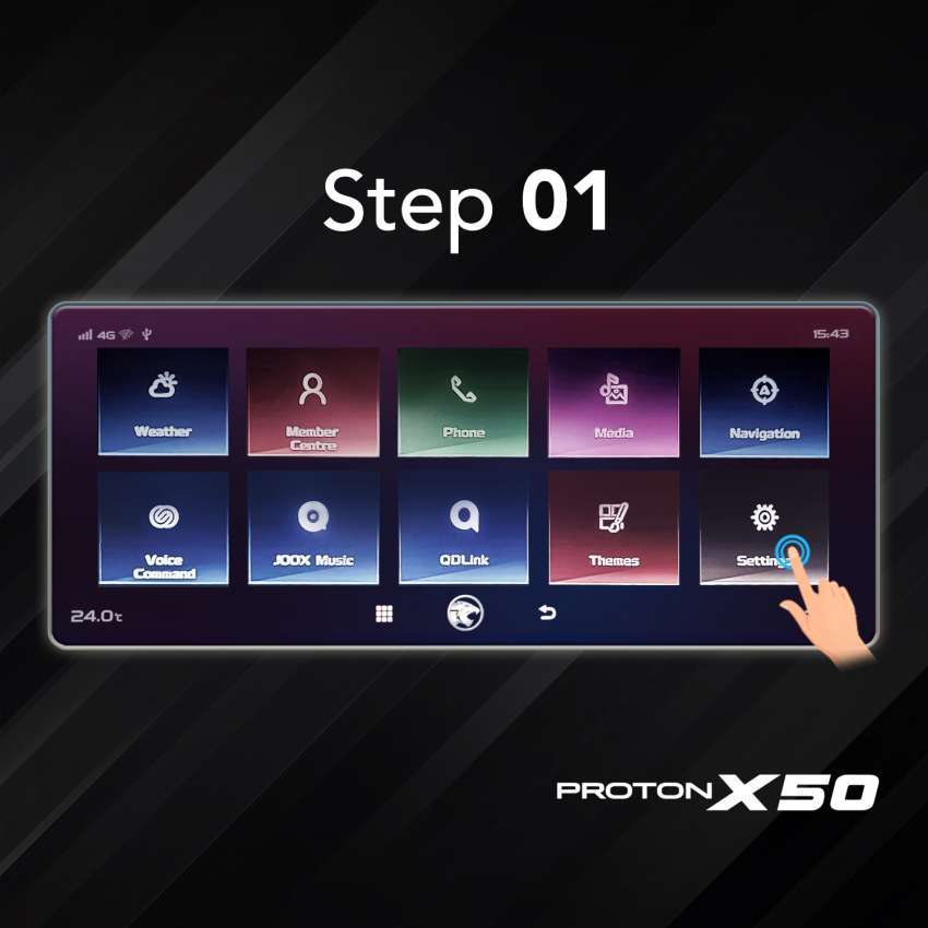 Proton X50 — Panduan kemasikini ATLAS OS sendiri 1489362