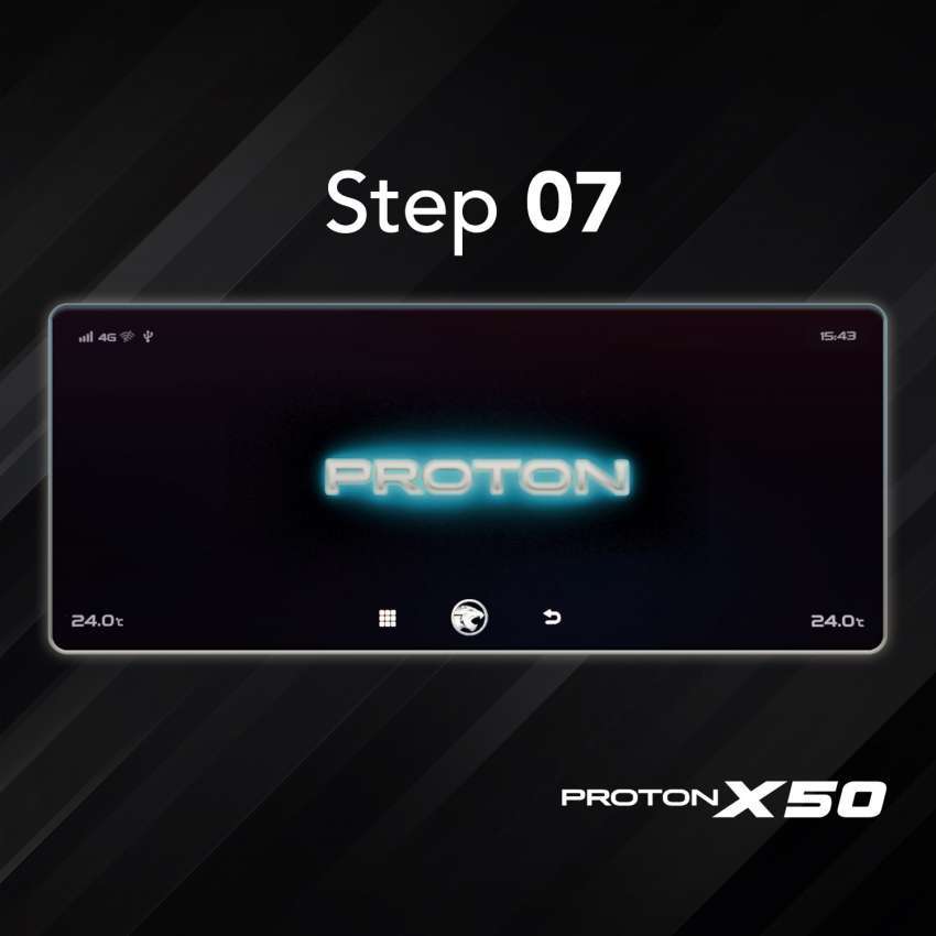 Proton X50 — Panduan kemasikini ATLAS OS sendiri 1489368