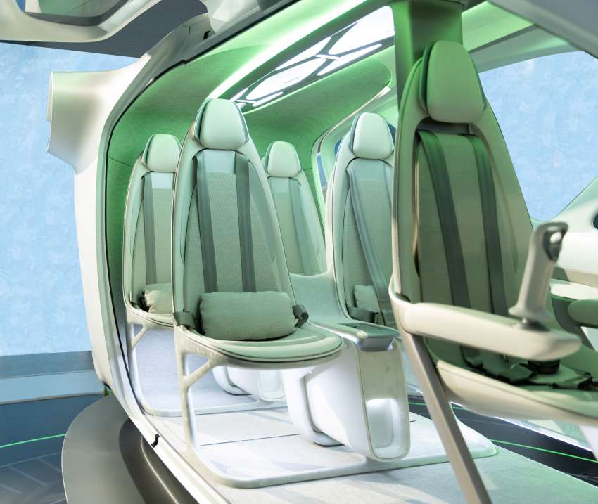 Hyundai Supernal eVTOL urban air mobility cabin concept previewed; automotive design, materials used 1487032