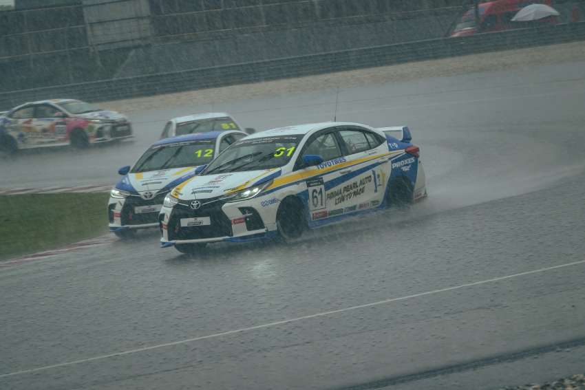 Toyota Gazoo Racing Vios Sprint Cup Round 2 – Eddie Lew, Putera Adam win Race 1 in rain-soaked Sepang 1488996
