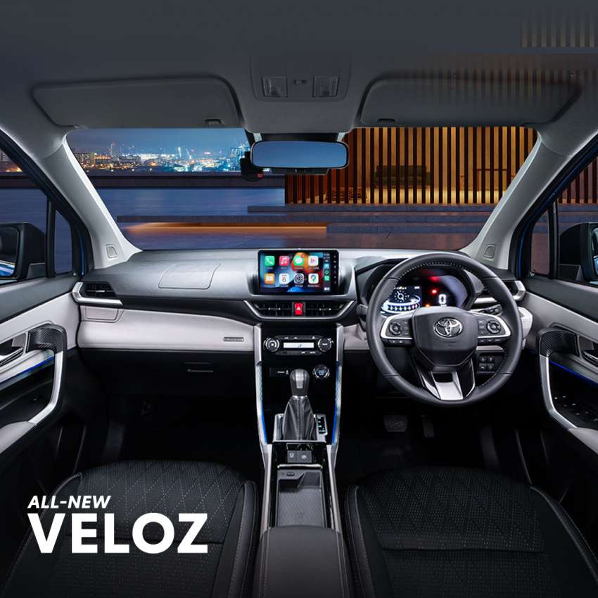 Toyota Veloz 2022 – rupa sebenar model pasaran M’sia didedah; warna 2-tona, Apple CarPlay & Android Auto 1486756