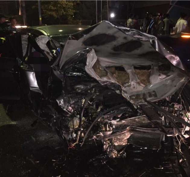 Kemalangan Wira-City di Lebuhraya Persekutuan — pemandu usia 72 tahun meninggal di tempat kejadian