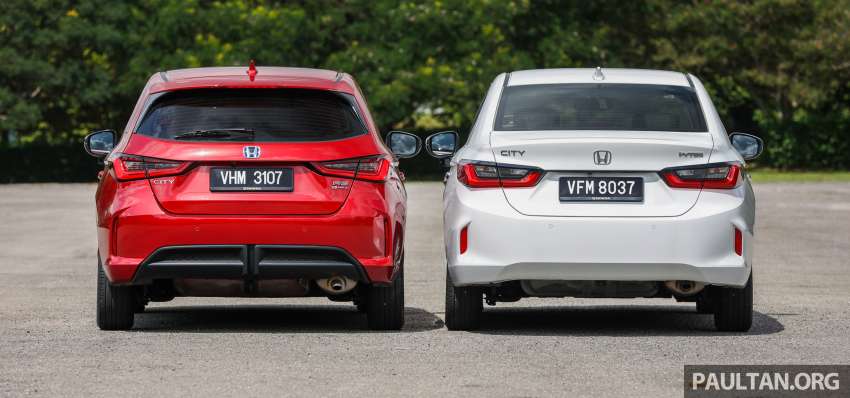 GALLERY: 2022 Honda City 1.5 V petrol sedan vs City Hatchback 1.5 RS e:HEV hybrid; RM91k – RM110k 1492834